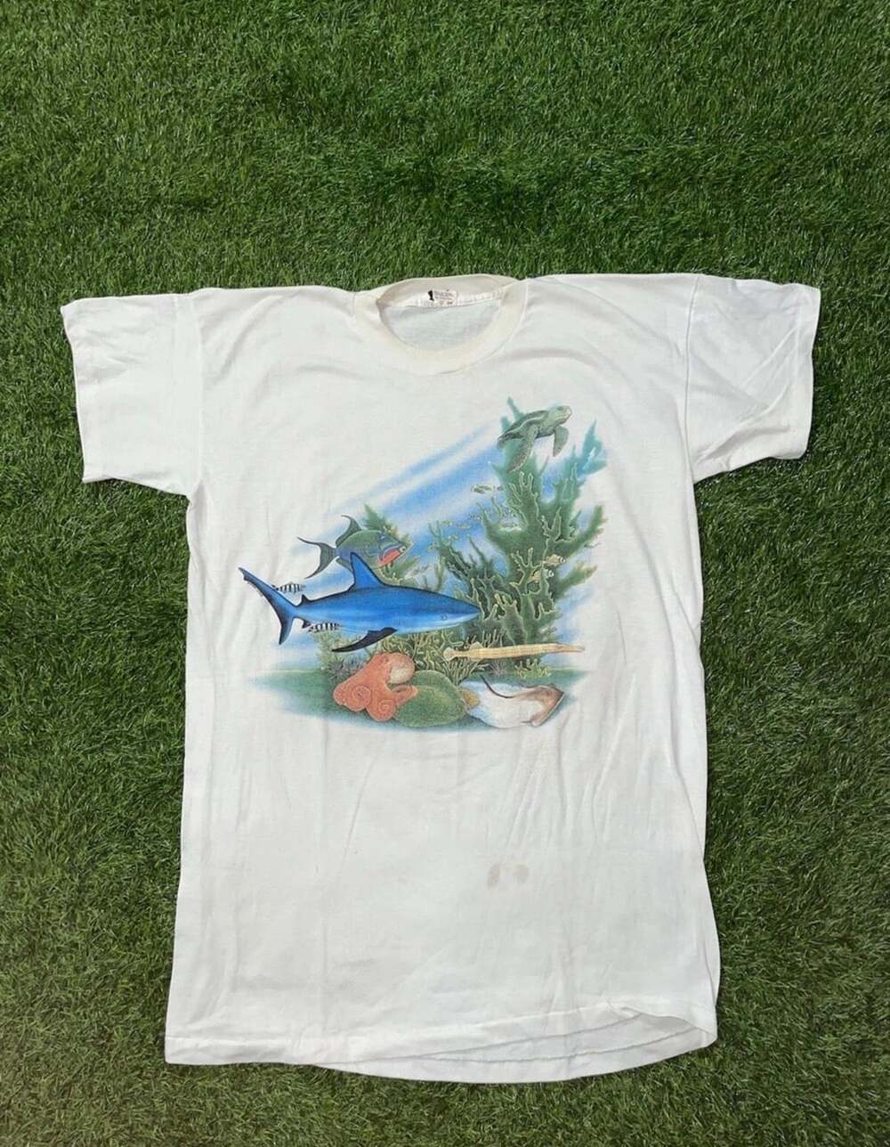 Harlequin Nature Graphics Vintage 1988 Ocean Scene T-Shirt One Size
